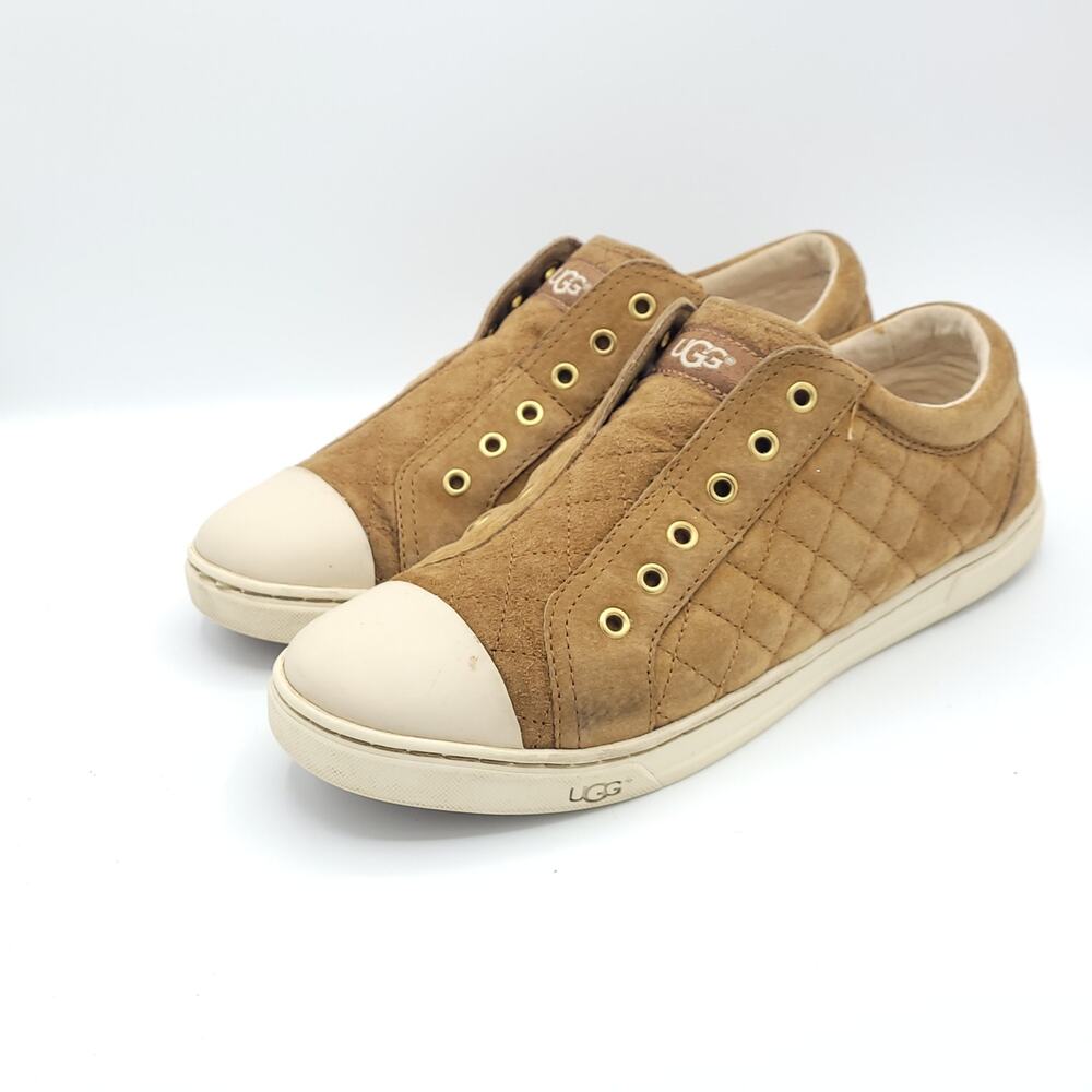 UGG  Evera 1888 Tan Suede Leather Shearling Lined womens size 9.5